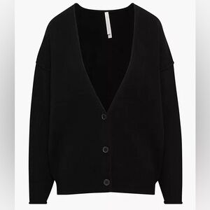 Aritzia The Group by Babaton Luxe Cashmere Cardigan, Black, XS